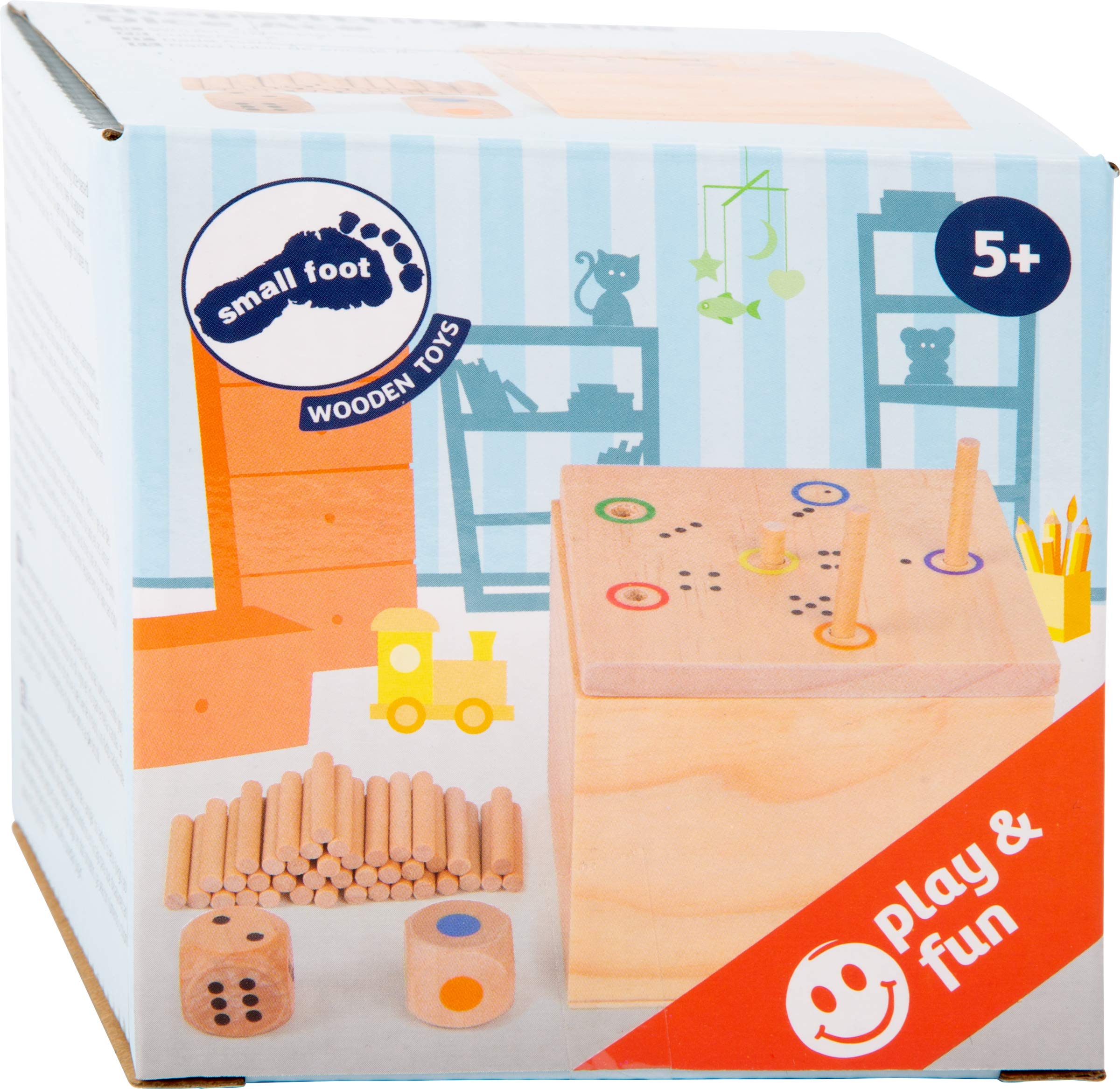 smallfoot 6558 Dado Asso gioco dadi in legno dai 5 anni