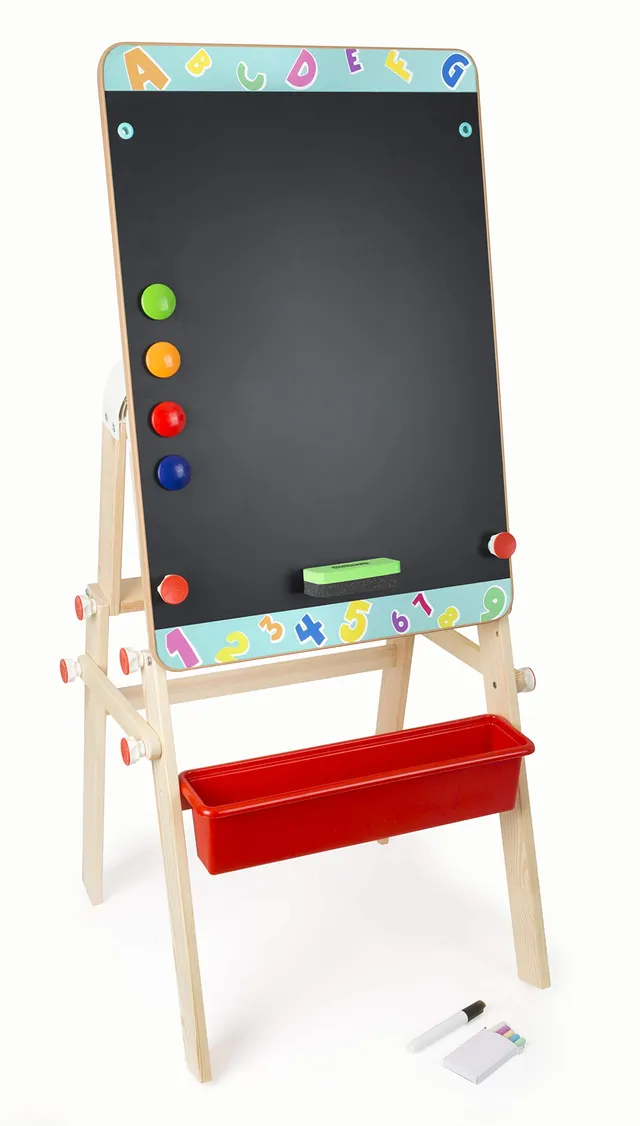 small foot 2 in 1 tavolo lavagna bambini multicolore legno