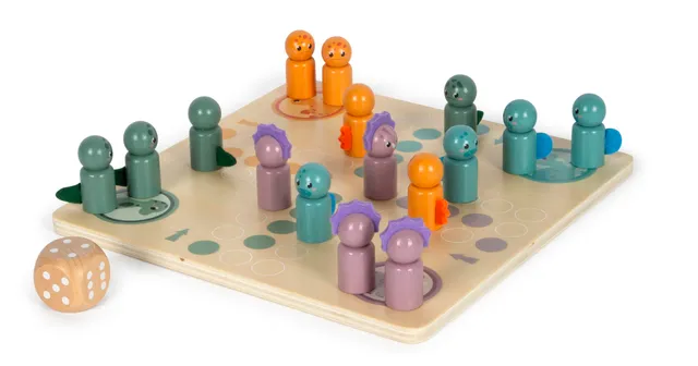 smallfoot Dino ludo gioco in legno 4 giocatori contare