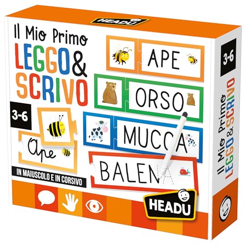 Headu Il Mio Primo Leggo e Scrivo Flashcards Alfabeto 3-6 Anni
