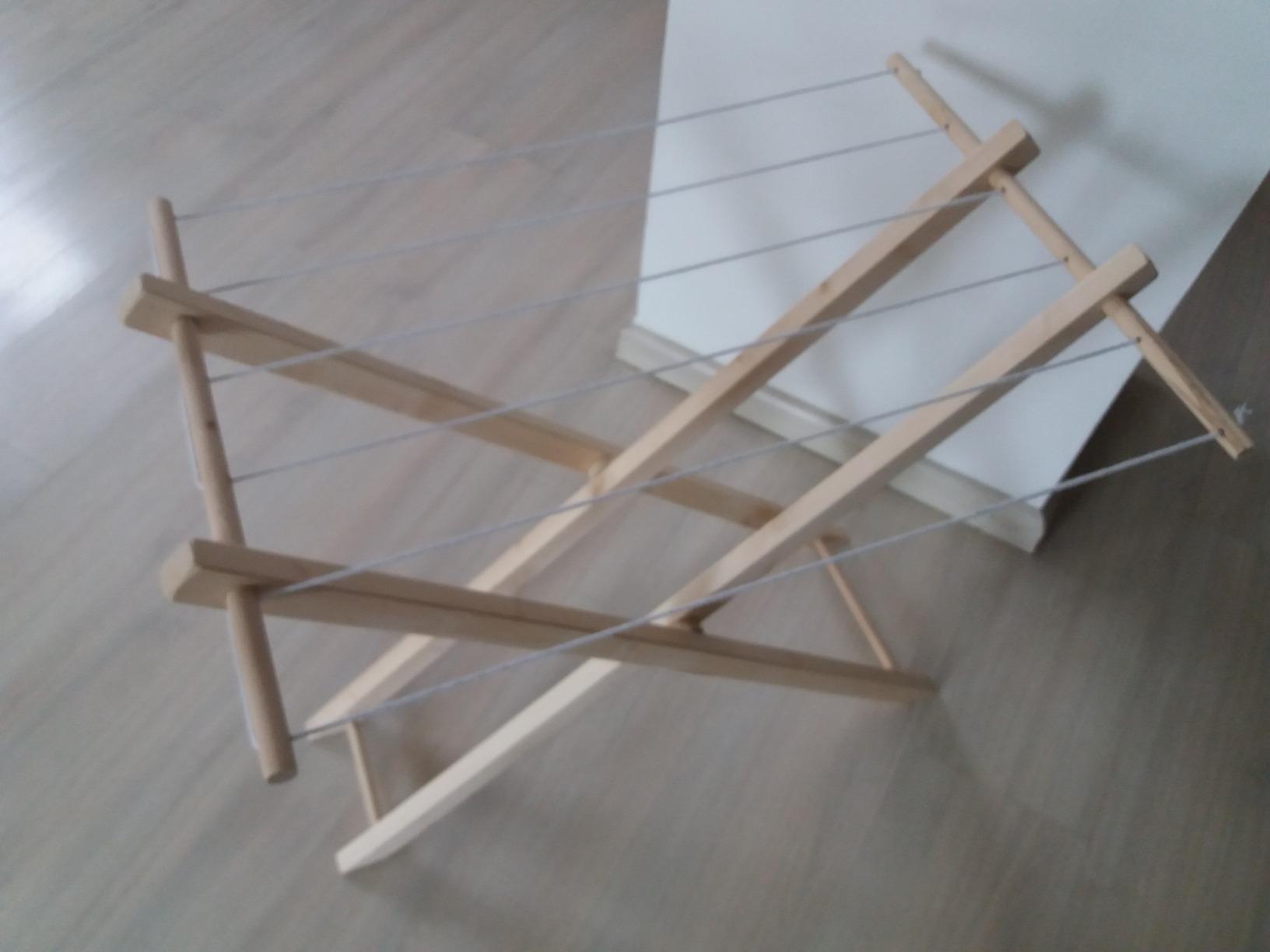 smallfoot 7252 stendibiancheria bambole legno 6 fili
