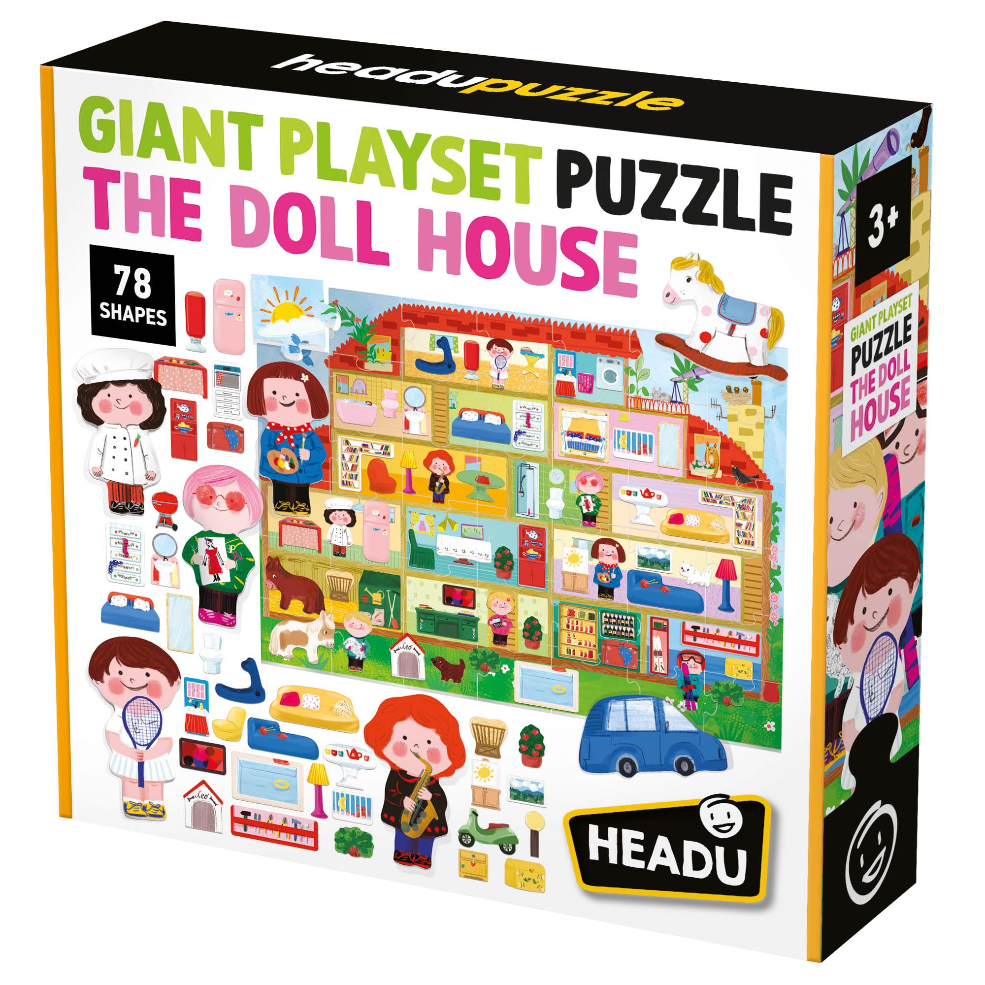 Headu Giant Playset Gran Prix puzzle gigante 42 pezzi 3+ anni