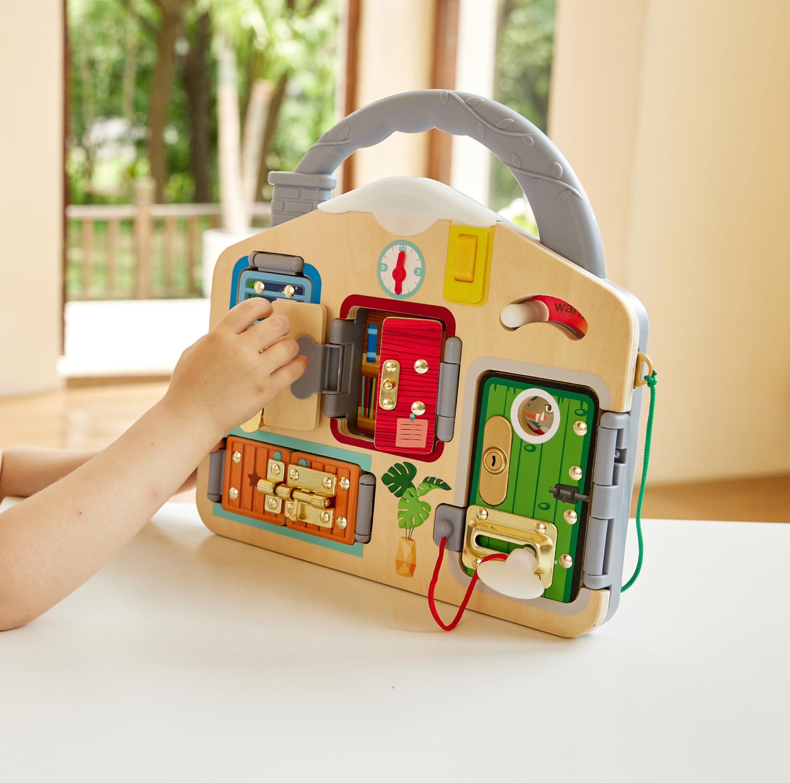 Hape Activity Board busy board in legno con serrature