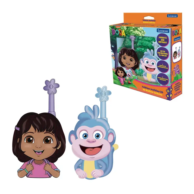 Lexibook Dora TW18DOR walkie talkie 3D rosa blu 500 m