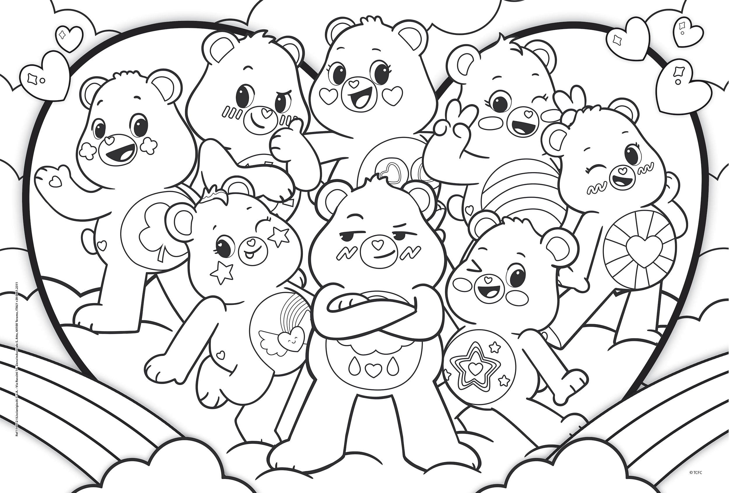 Lisciani Care Bears Puzzle Df Plus 60 60 pezzi da colorare