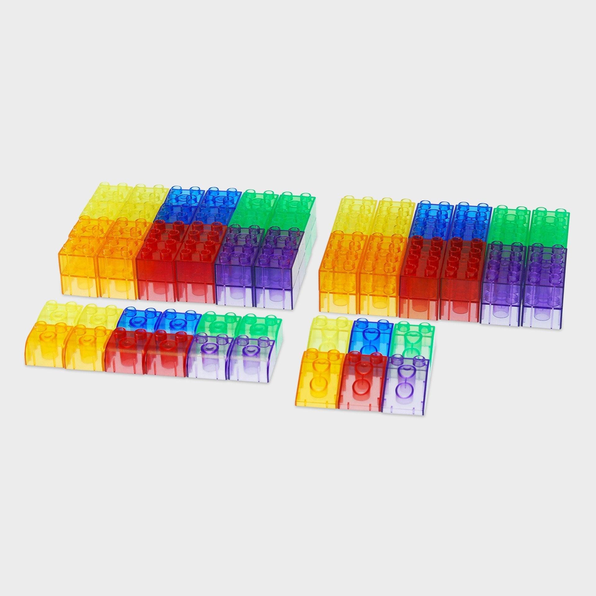 Tickit Translucent Module Blocks blocchi 90 pz colori