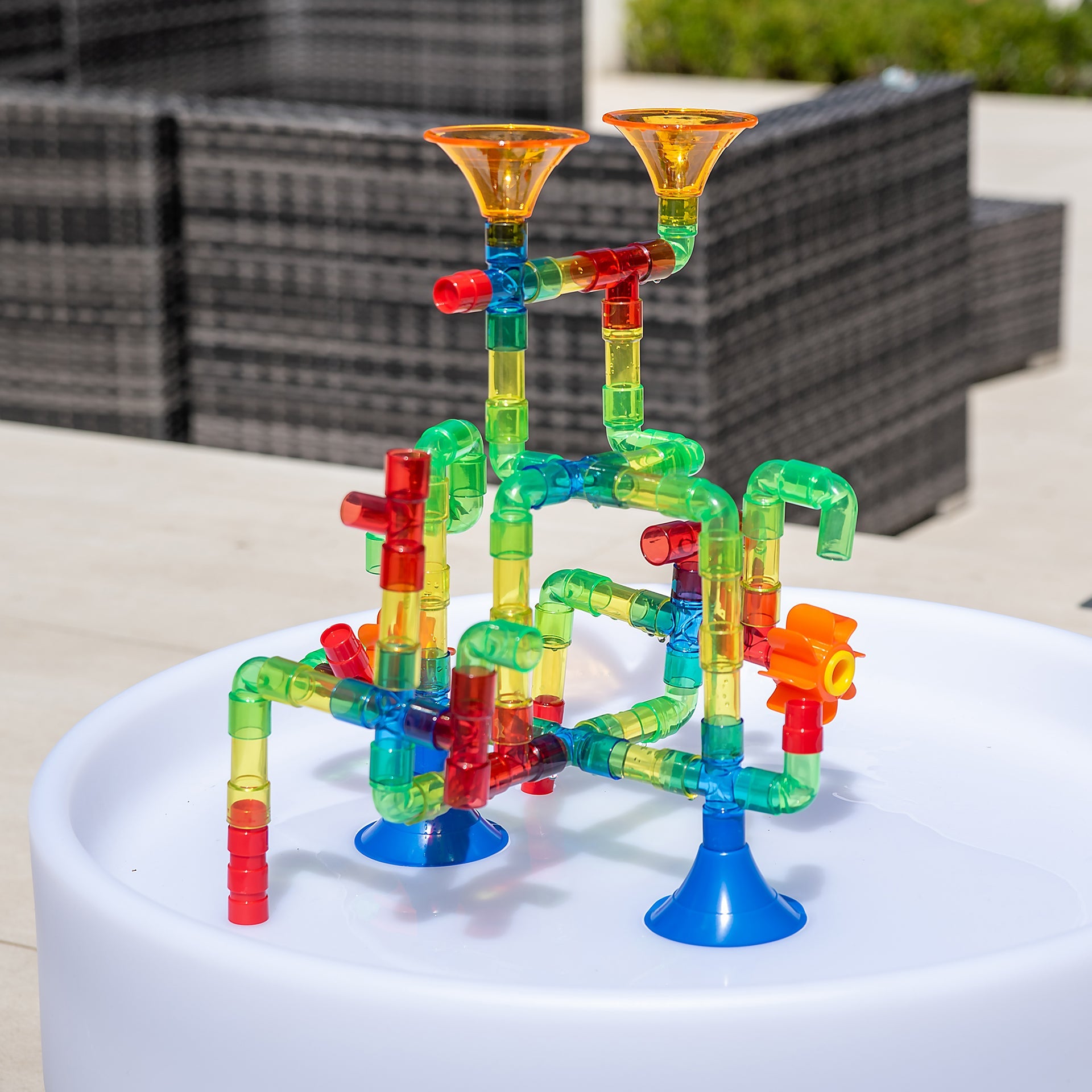 Tickit Translucent Set Tubi Acqua Colorati 74 Pezzi
