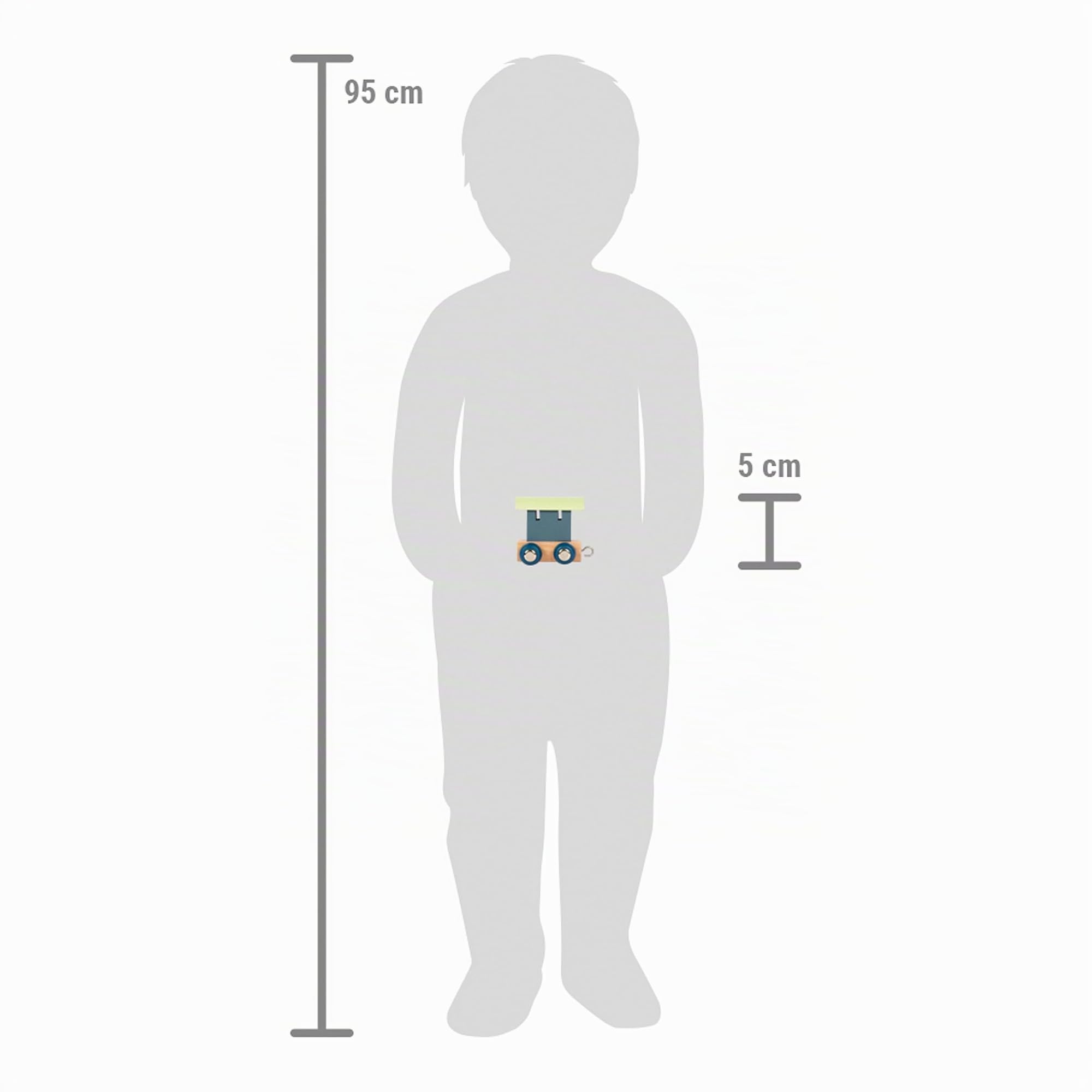 smallfoot Trenino Polare vagone lettera legno blu 12565