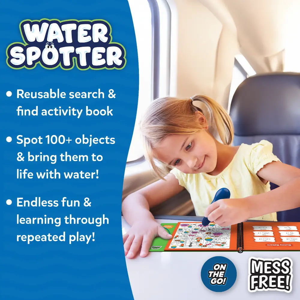 Skillmatics Water Spotter Animals at Play libro acqua 4-8 anni