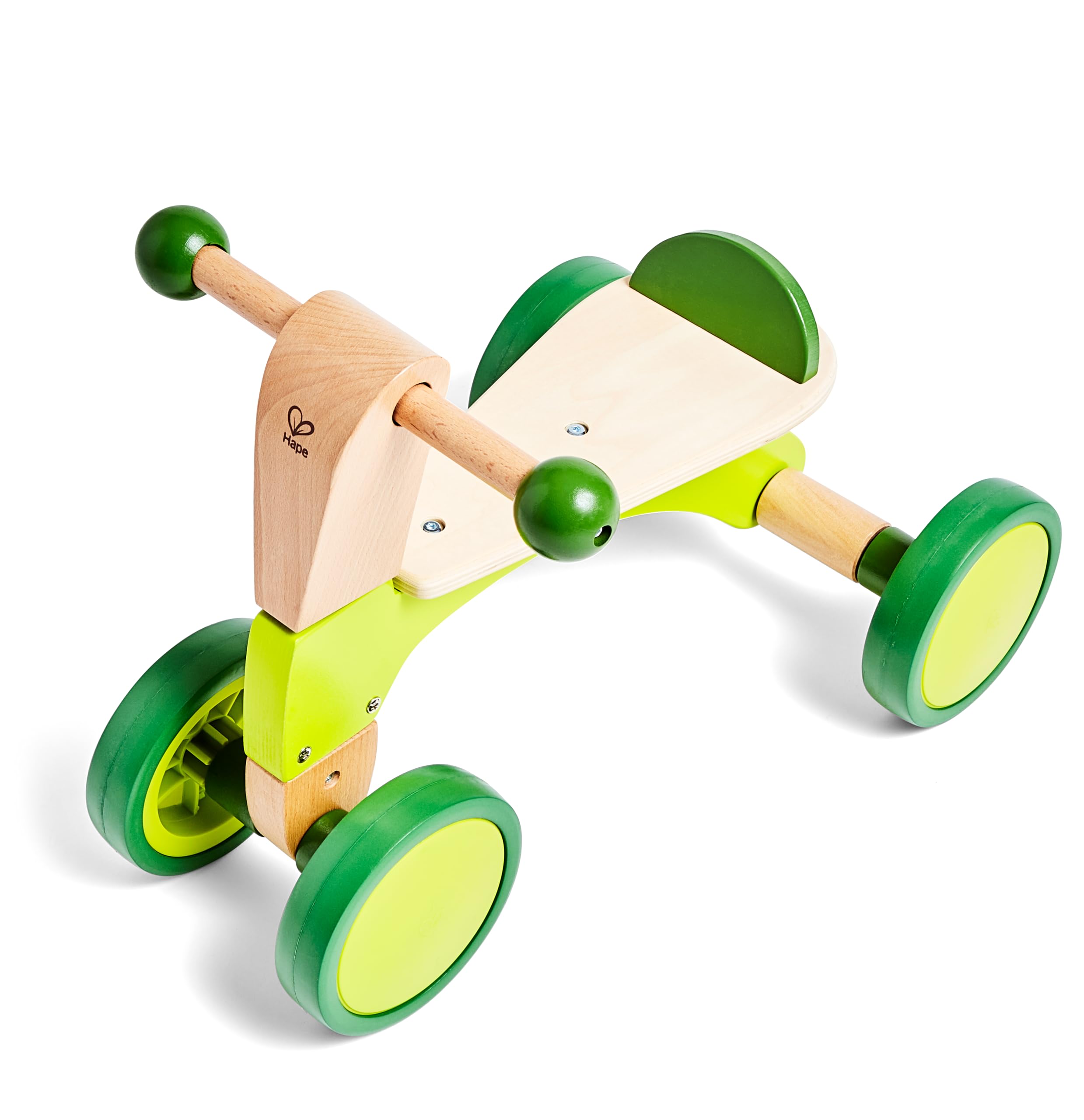 Hape Scooter 4 Ruote Cavalcabile in Legno Senza Pedali 12 Mesi