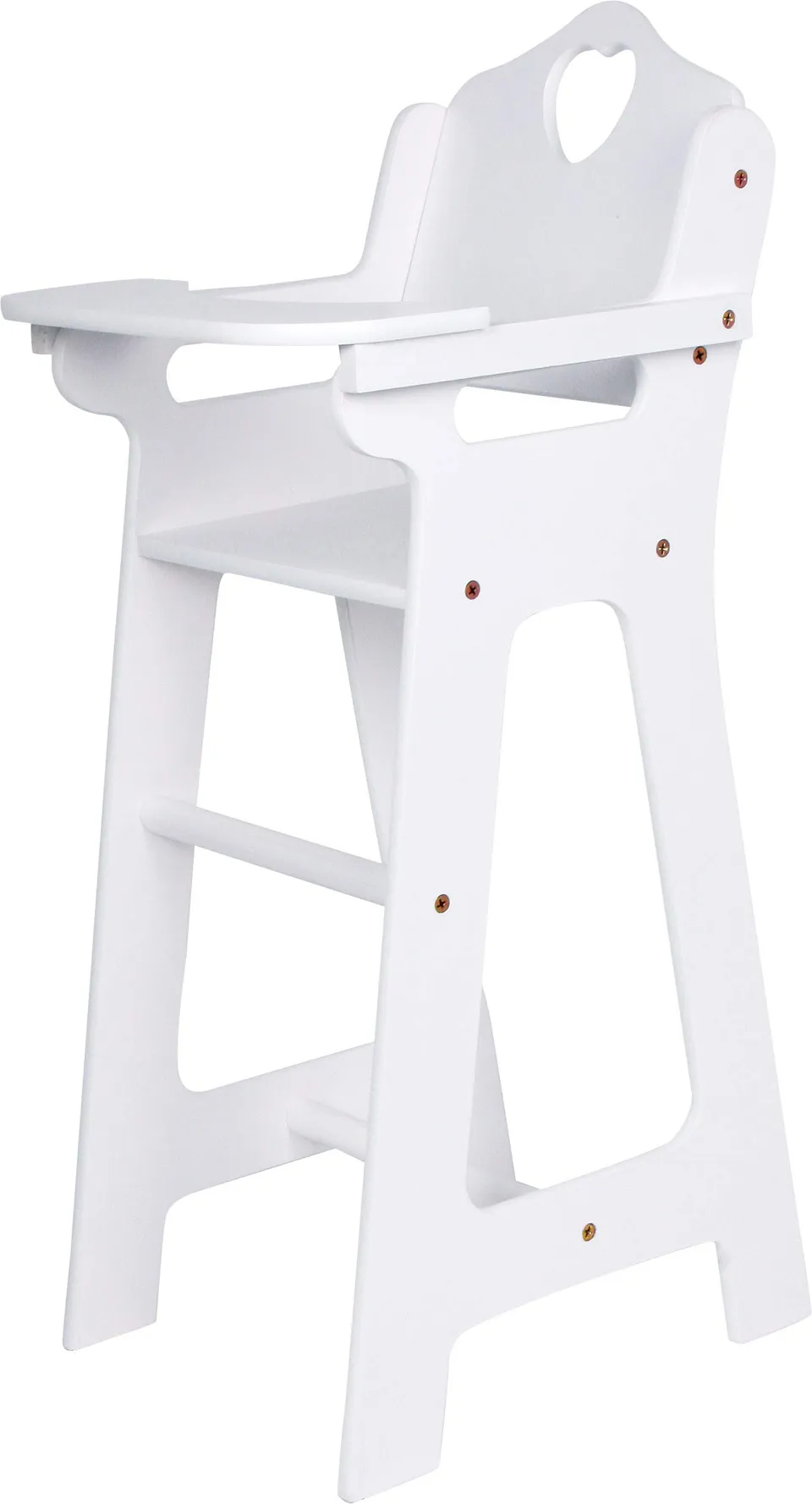 smallfoot 2872 seggiolone per bambole bianco legno