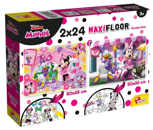 Lisciani Disney Maxifloor 2x24 Minnie puzzle bambini