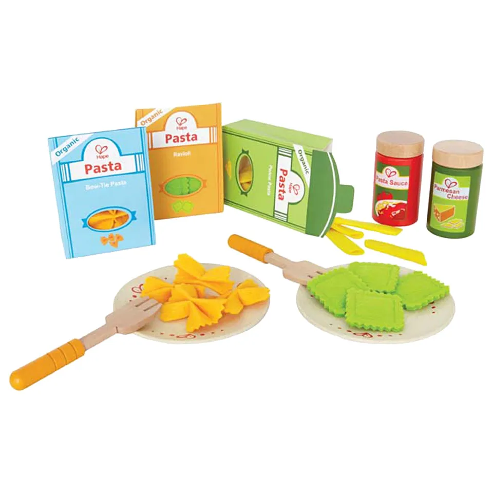 Hape E3125 Pasta e Condimenti set cucina bambini 3 anni