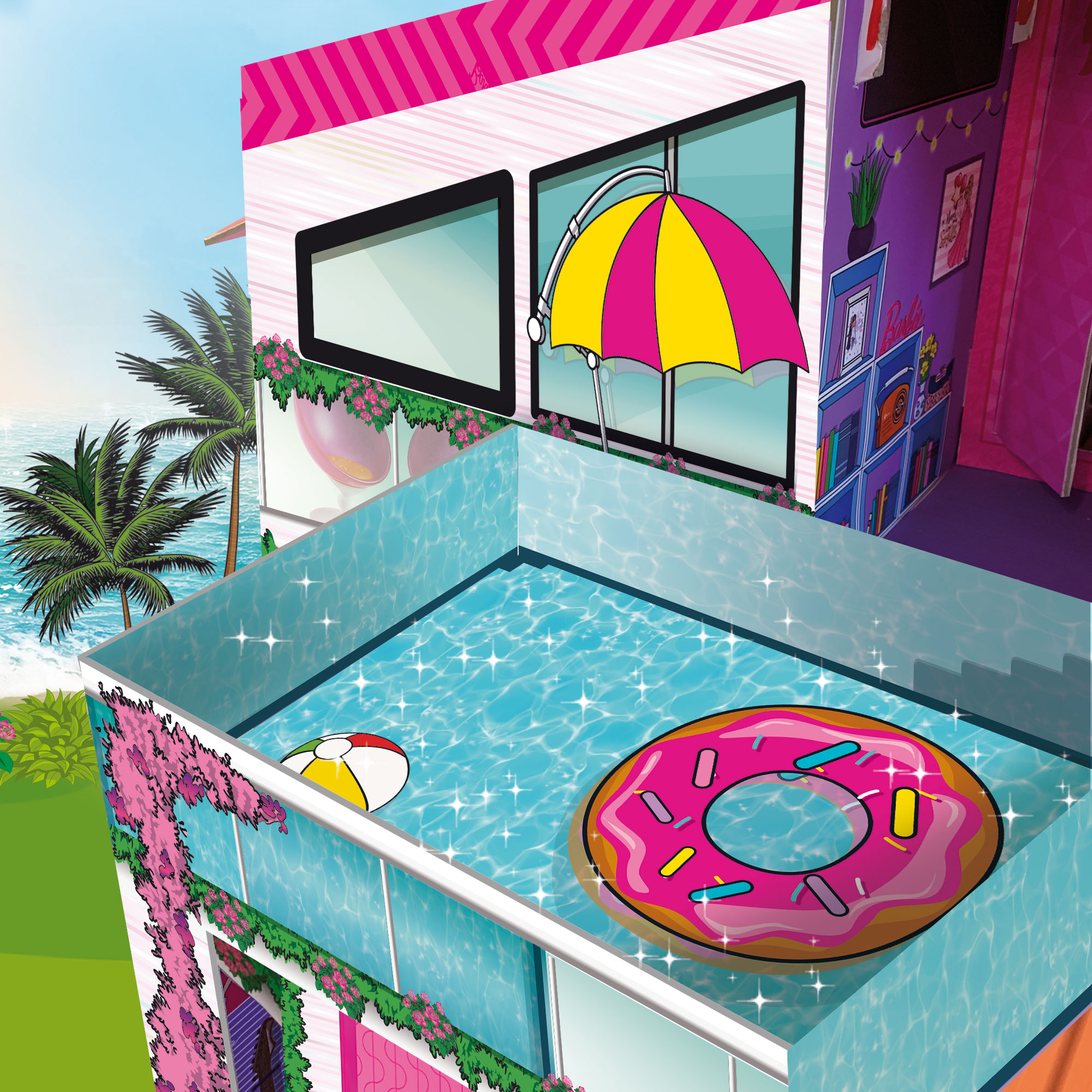 Lisciani Barbie Dream Summer Villa casa 2 piani con bambola