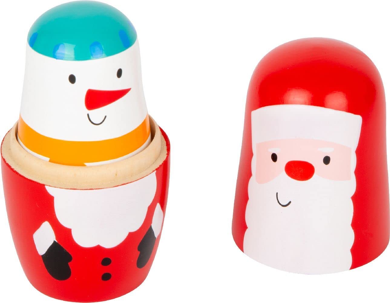 smallfoot 11771 Matrioska Natale in Legno 5 Pezzi