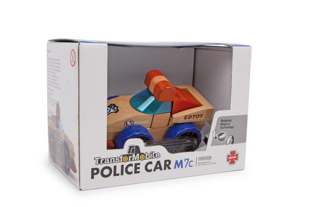 smallfoot 6826 auto polizia legno 14 cm
