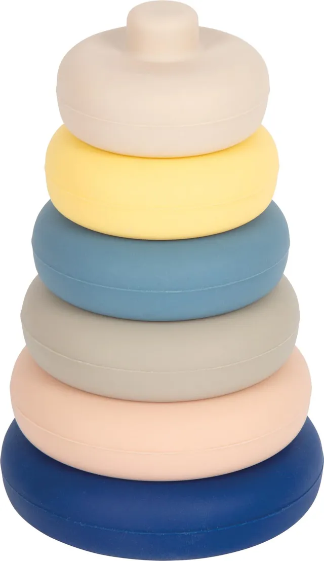 smallfoot 12749 torre impilabile silicone 6 pezzi da 1 anno