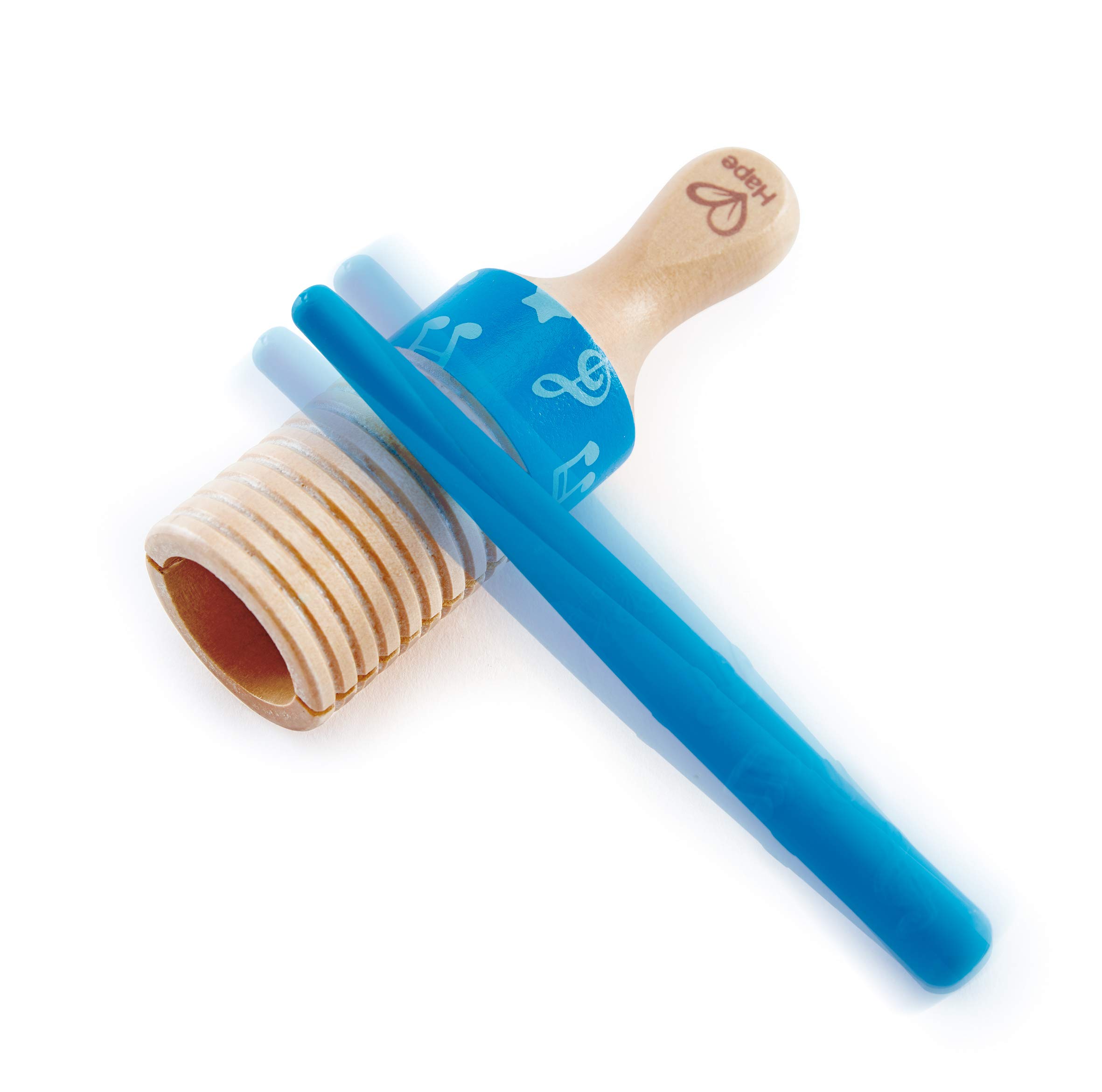 Hape percussioni guiro set musicale in legno 12m+