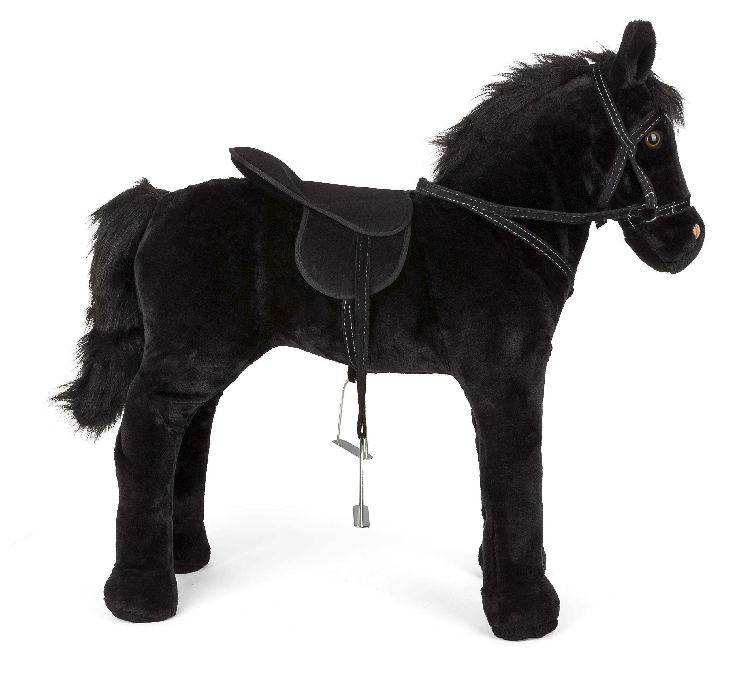 Small Foot 11176 cavallo giocattolo nero con suono