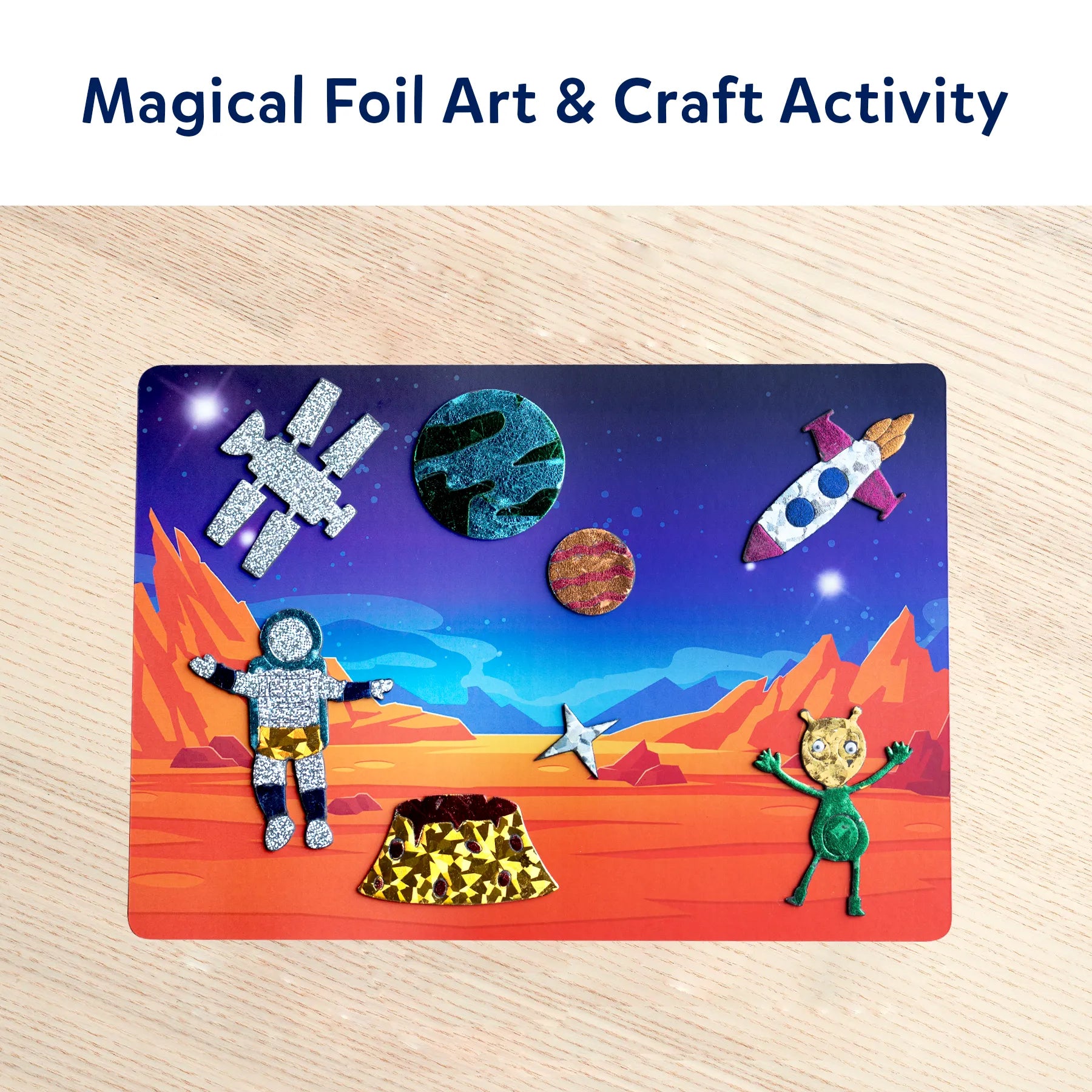 Skillmatics Foil Fun Up In Space kit foil 100 pezzi