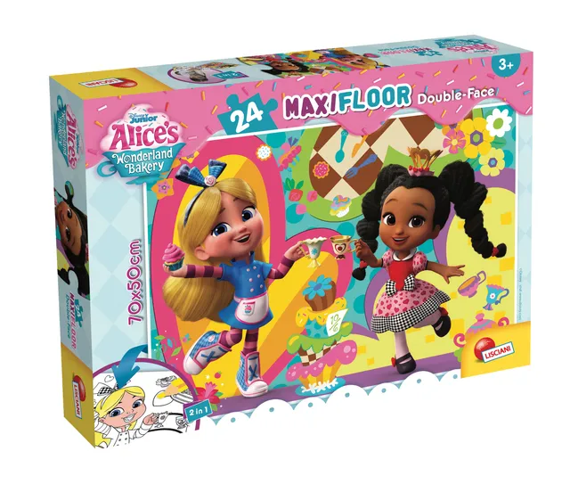 Lisciani Disney Puzzle DF Maxi Floor 24 Alice puzzle da colorare