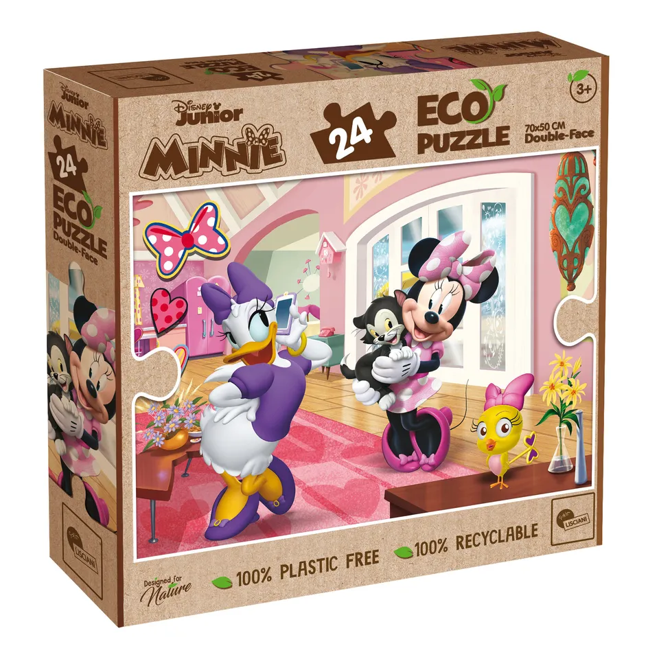 Lisciani Disney Eco-Puzzle Df Minnie 24 puzzle da colorare