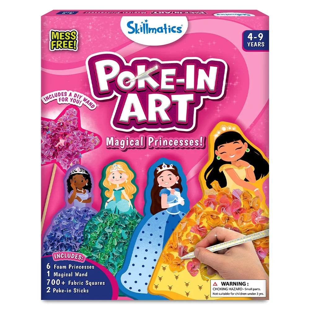 Skillmatics Poke-in Art Magical Princess kit creativo 4-9 anni