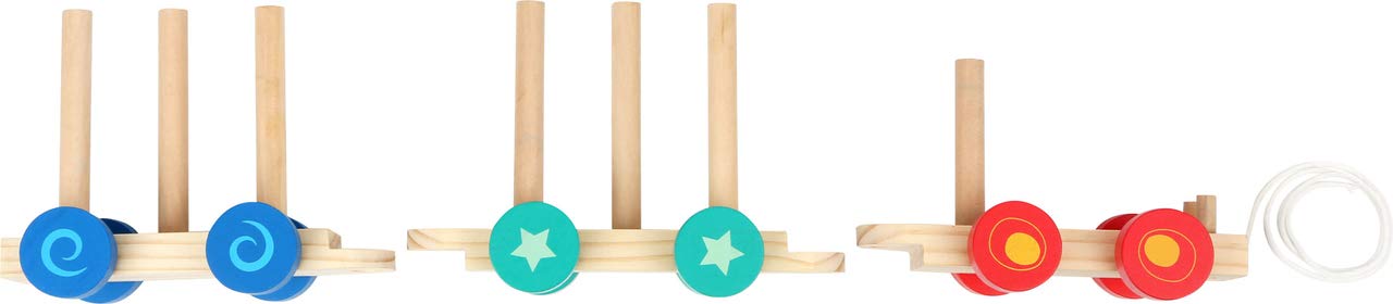 smallfoot 11128 treno legno a incastro multicolore