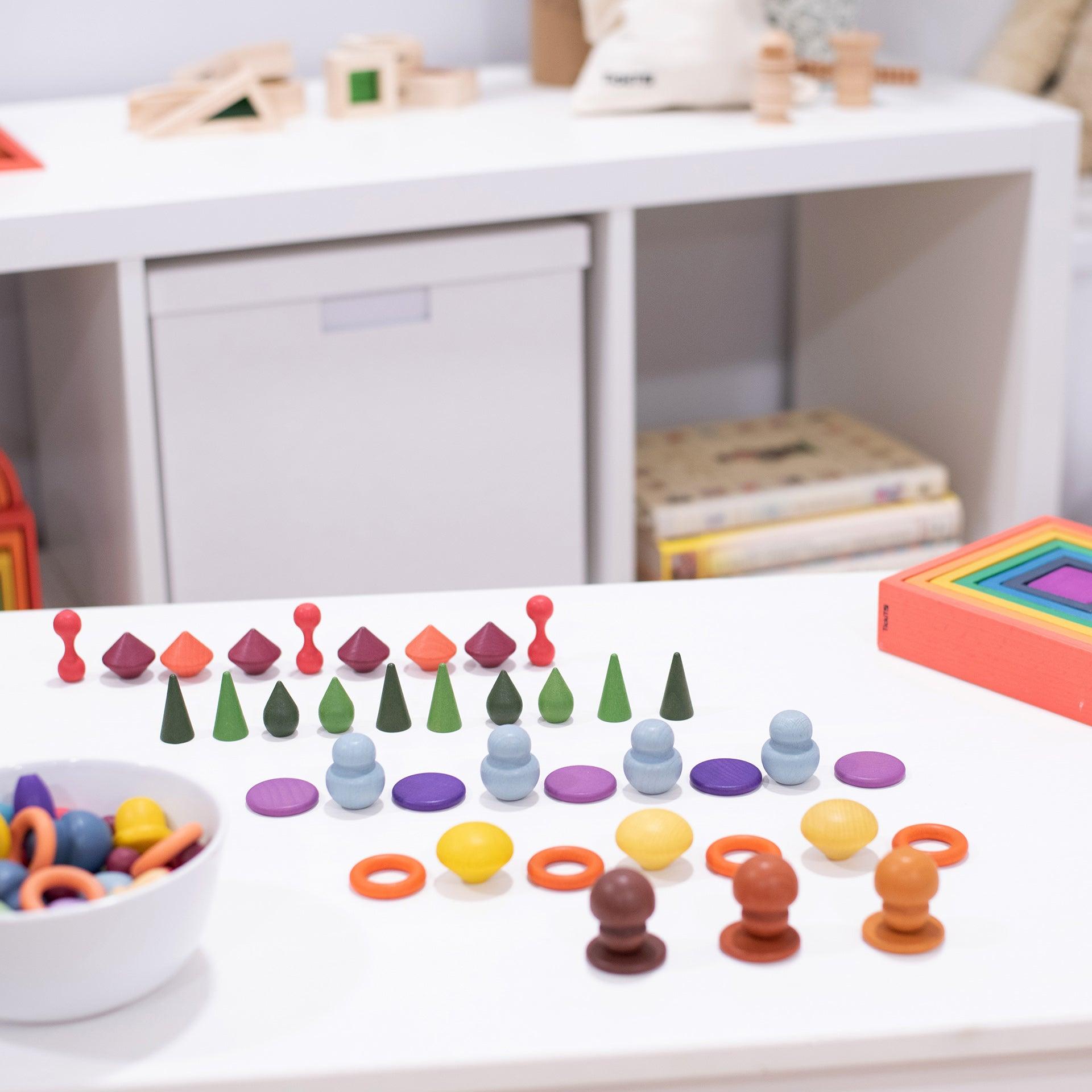 Tickit Wooden Treasures Starter Set tesori legno colori