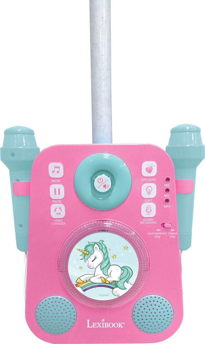 Lexibook Unicorno K140UNI altoparlante karaoke 2 microfoni