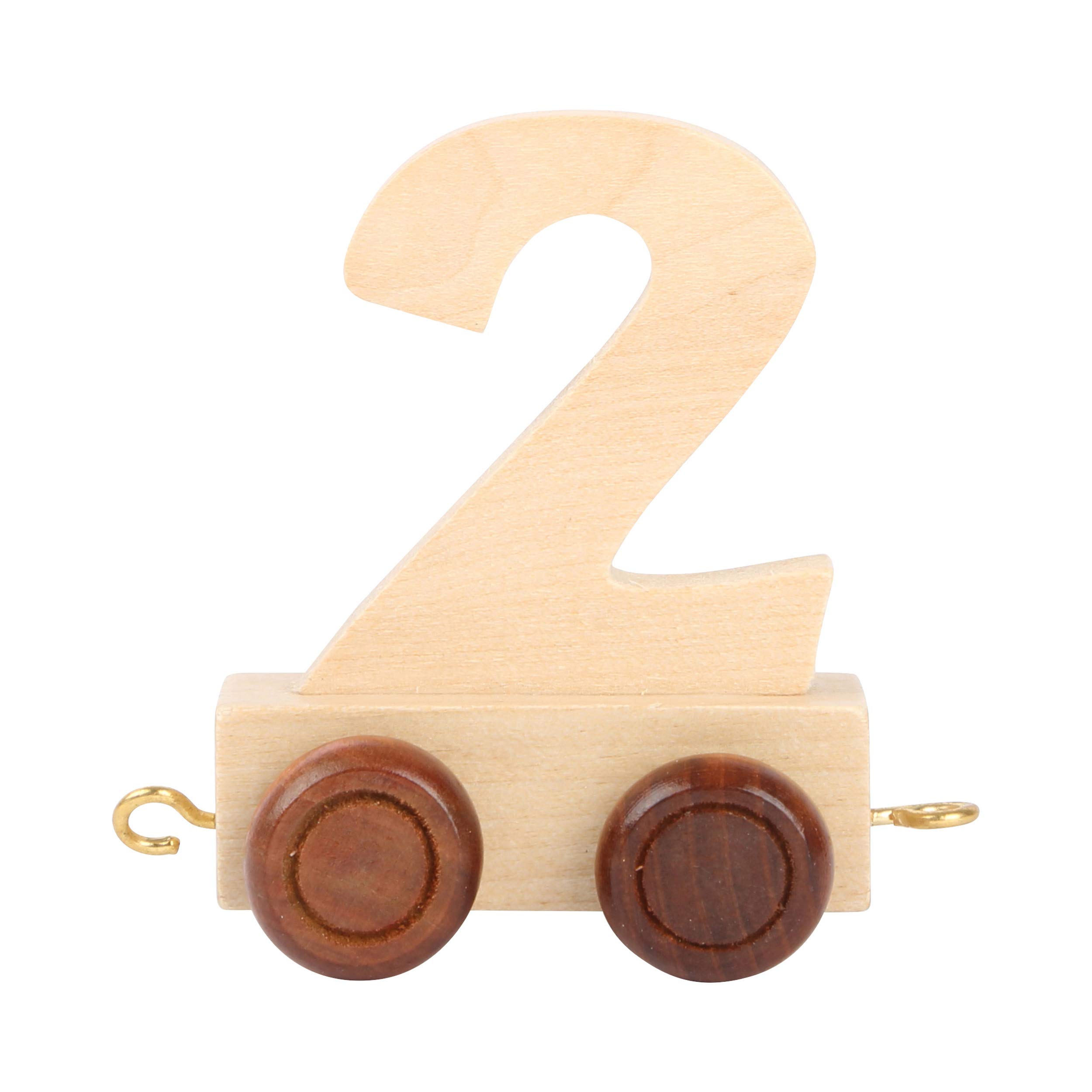 Small Foot 10554 trenino in legno numero 2 naturale