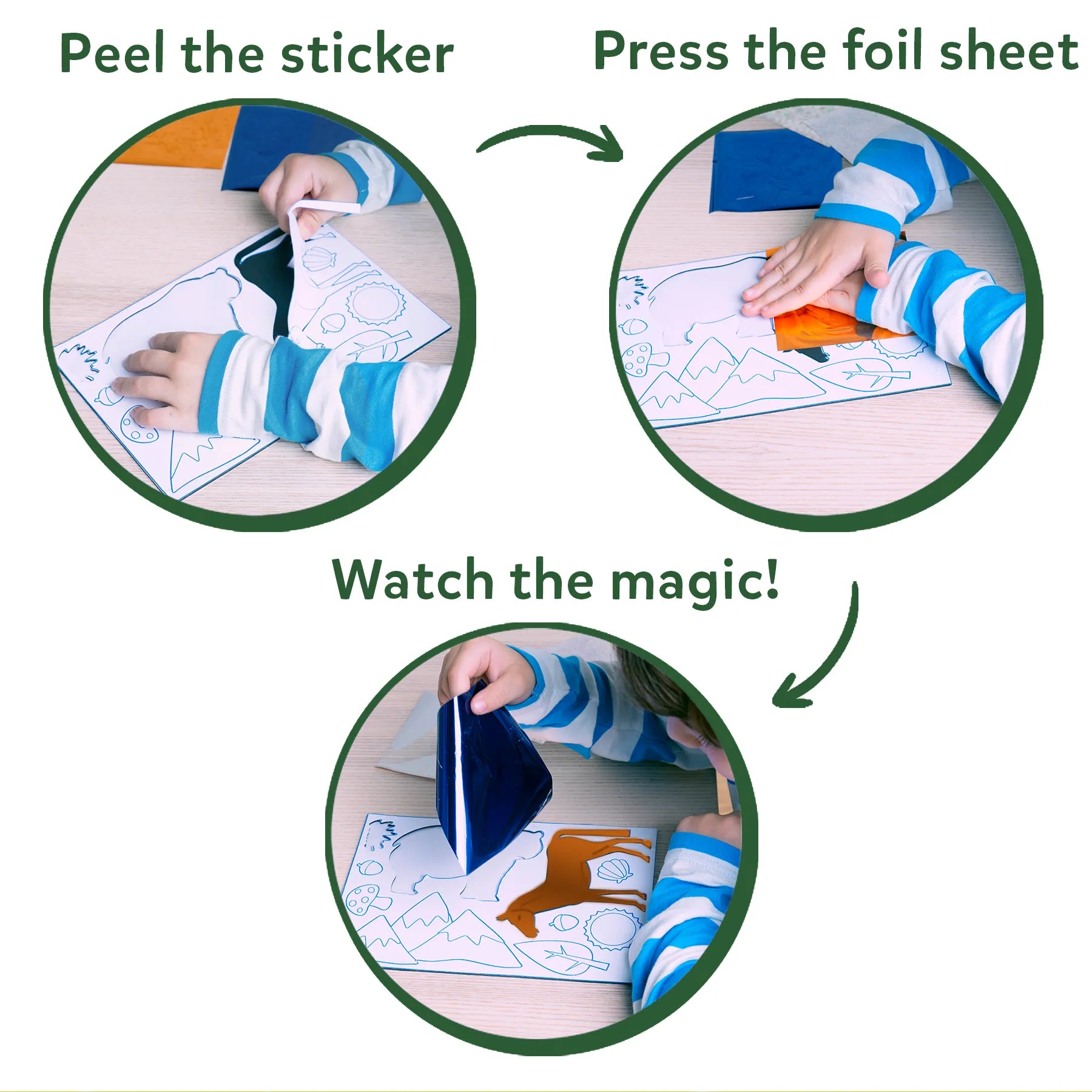 Skillmatics Foil Fun World of Animals kit foil animali