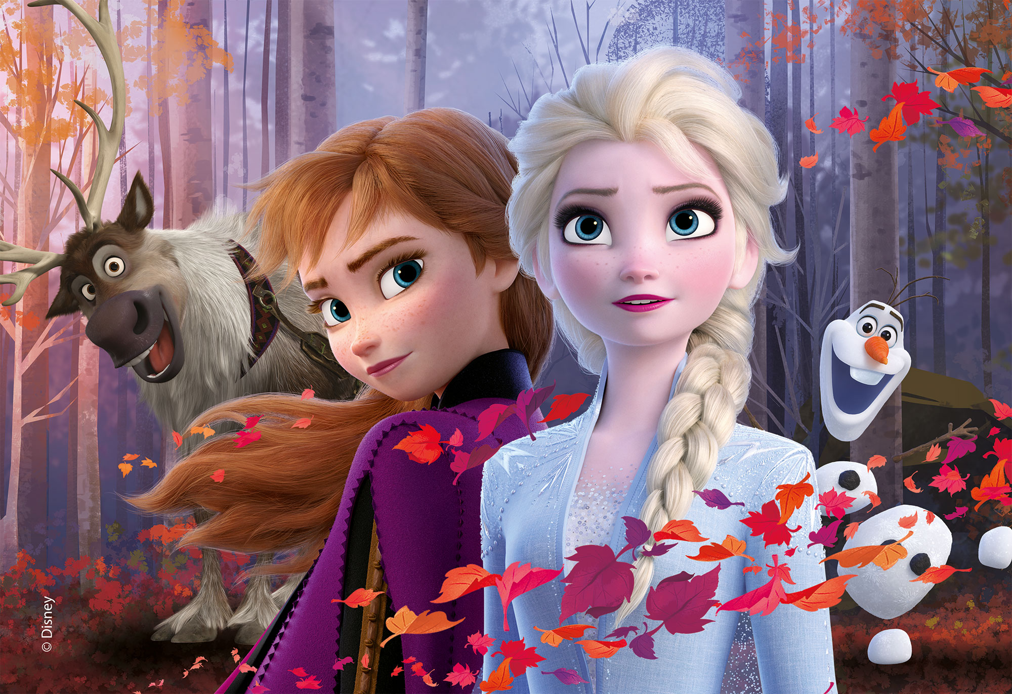 Lisciani Disney Maxi Floor 150 Frozen puzzle bambini double-face