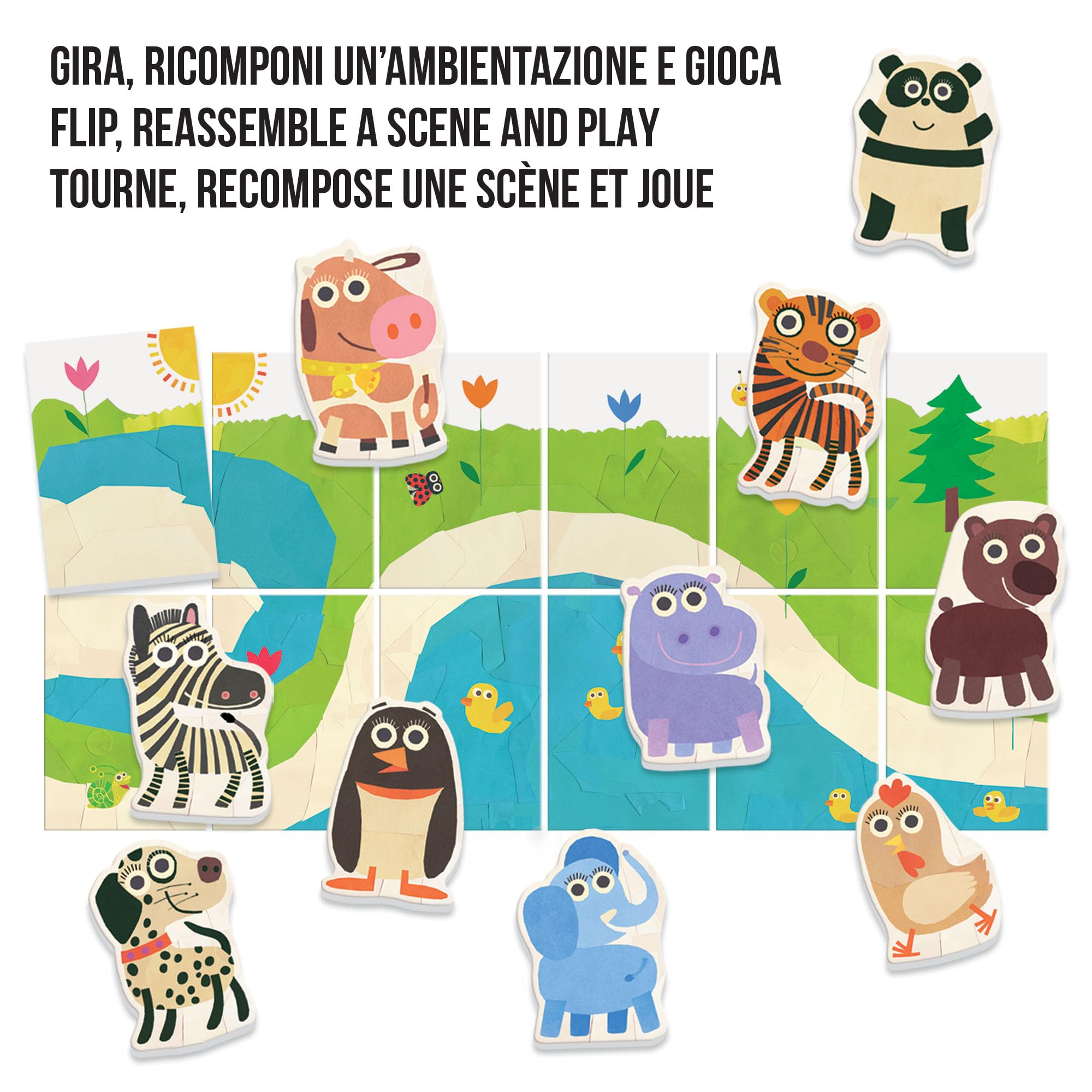 Headu Baby Logic MU23813 flashcards mamma cucciolo 1-3 anni