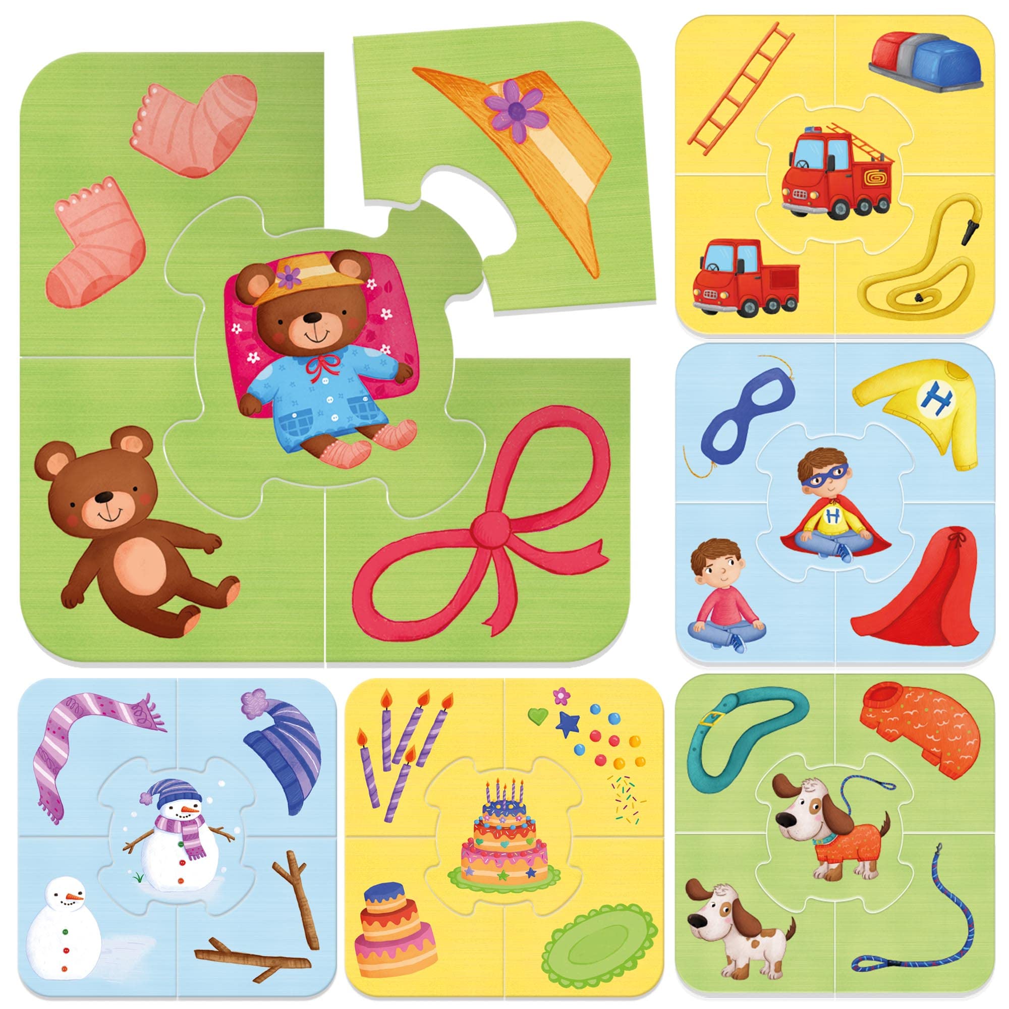Headu Com'È Fatto IT54921 puzzle educativo 2-4 anni 6 soggetti