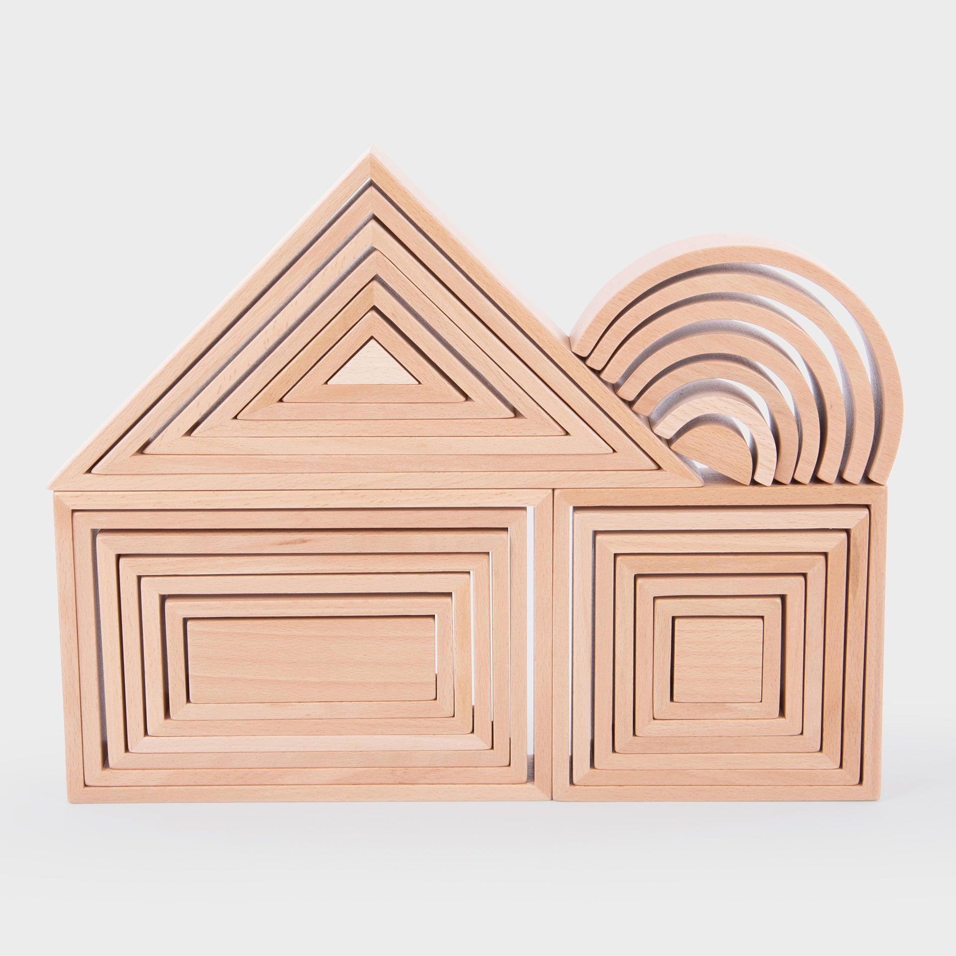 Tickit Wooden Architect Natural costruzioni legno 28 pezzi
