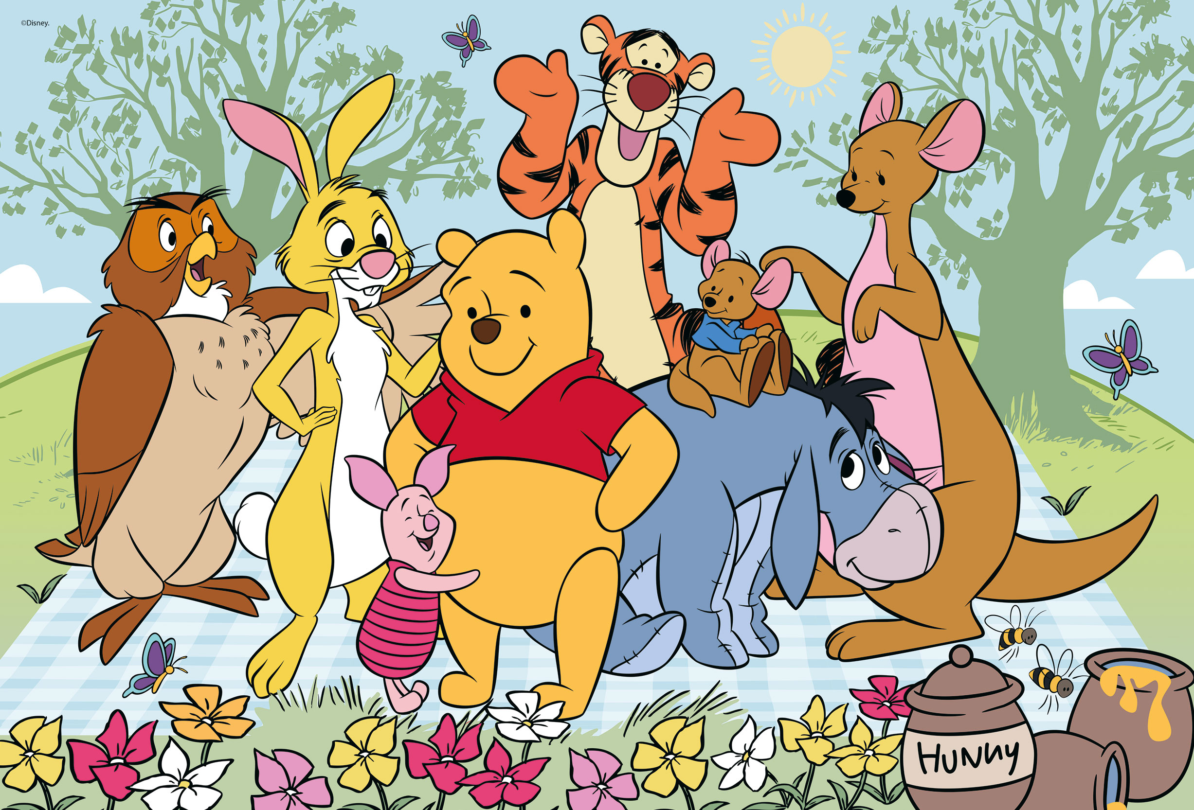Lisciani Df Plus 250 Winnie The Pooh puzzle bambini da colorare