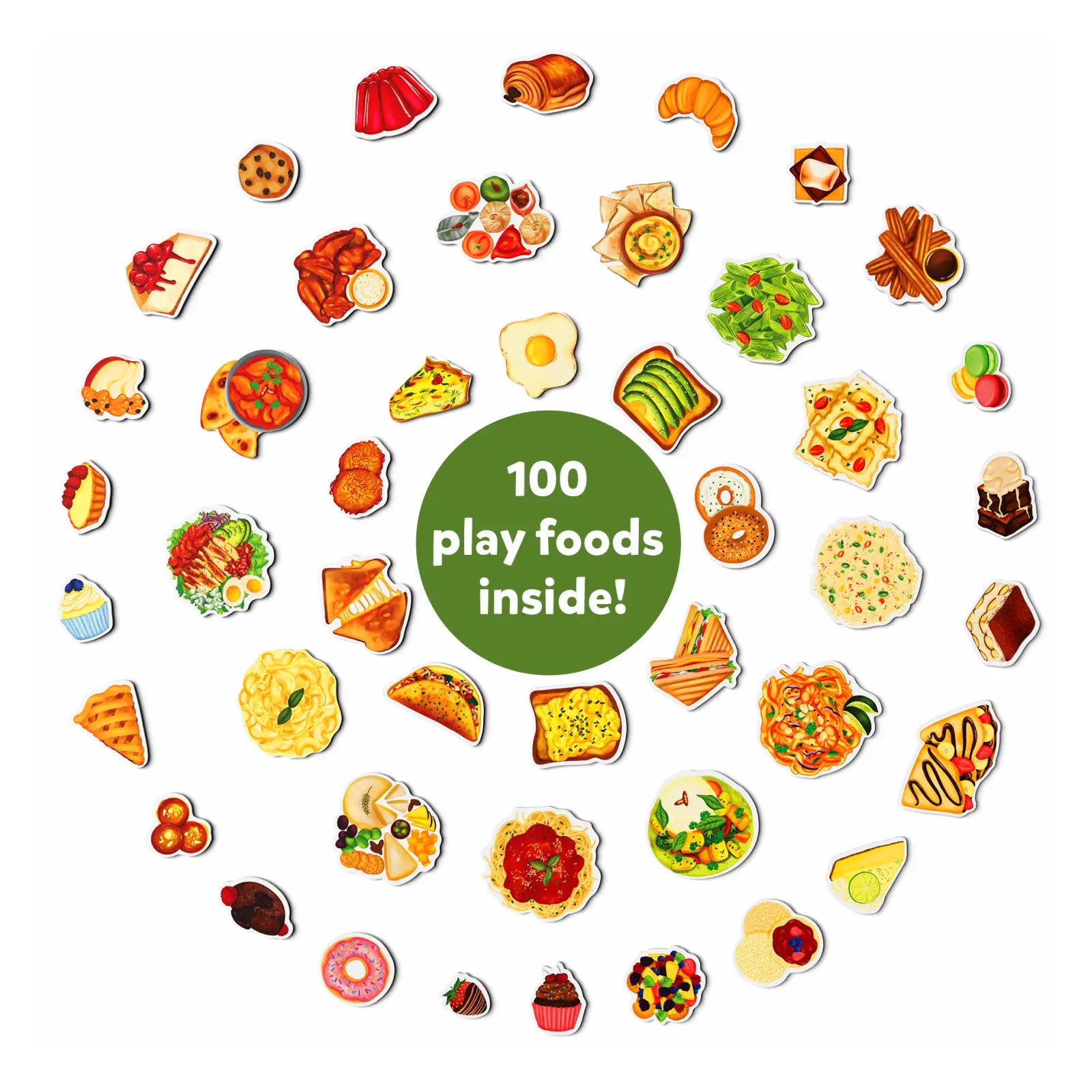 Skillmatics 100 Most Real Play Foods cibo giocattolo 100 pezzi