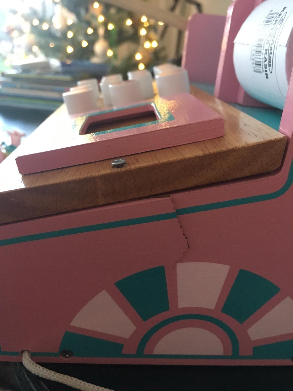 smallfoot 3125 cassa negozio giocattolo legno con scanner 3 anni