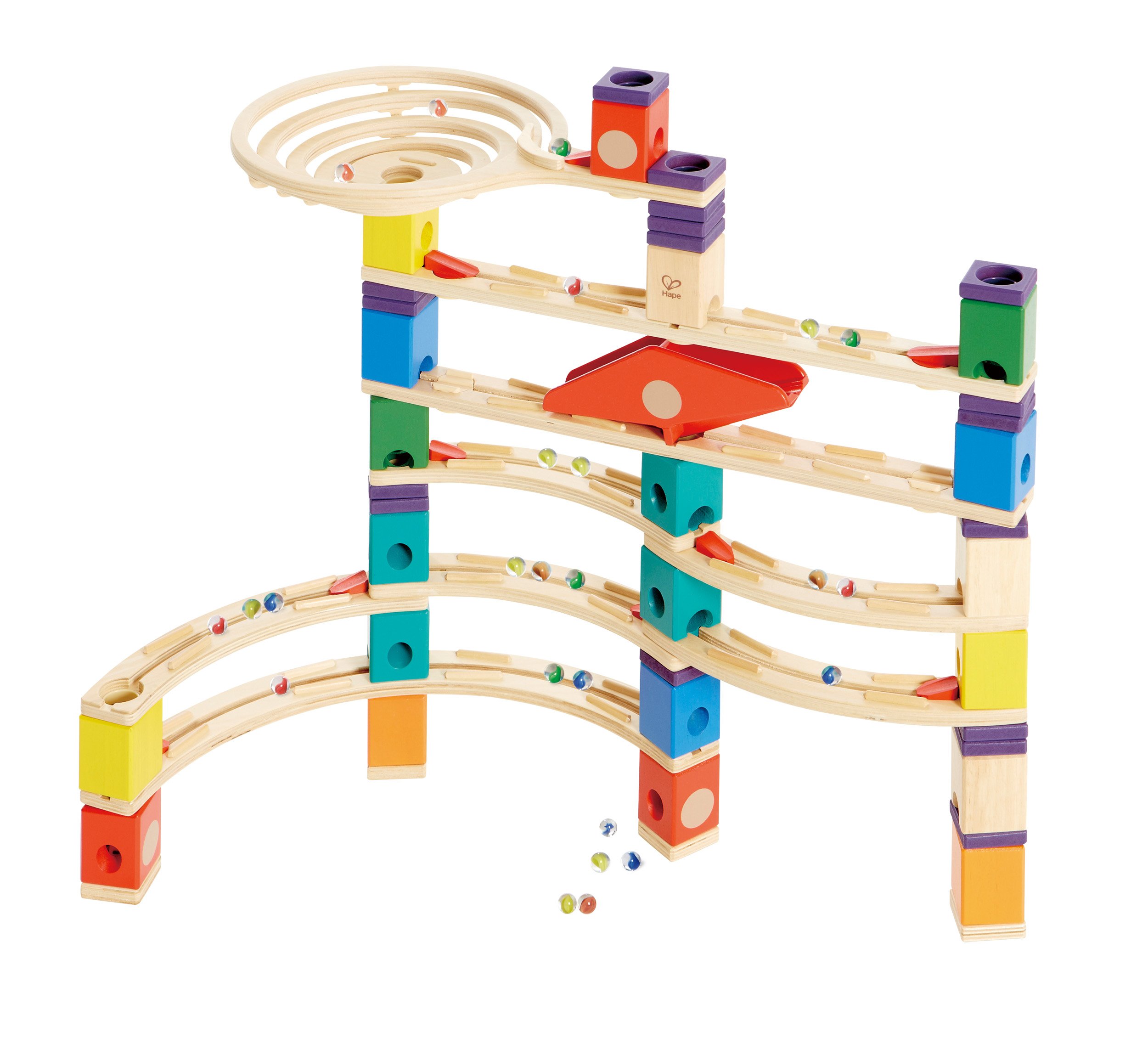 Hape Quadrilla Xcellerator pista biglie legno E6007