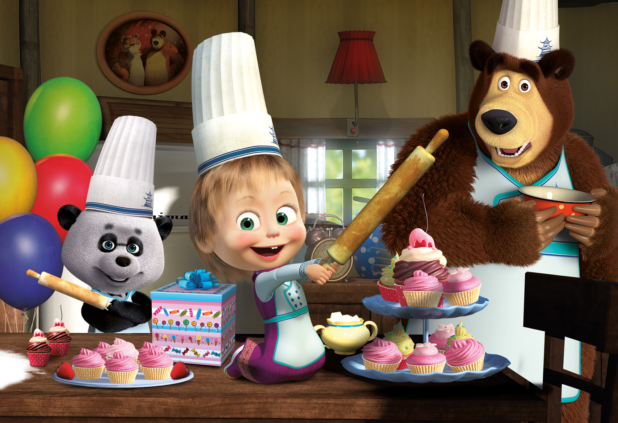 Masha e Orso Puzzle Plus 24 puzzle bambini scene