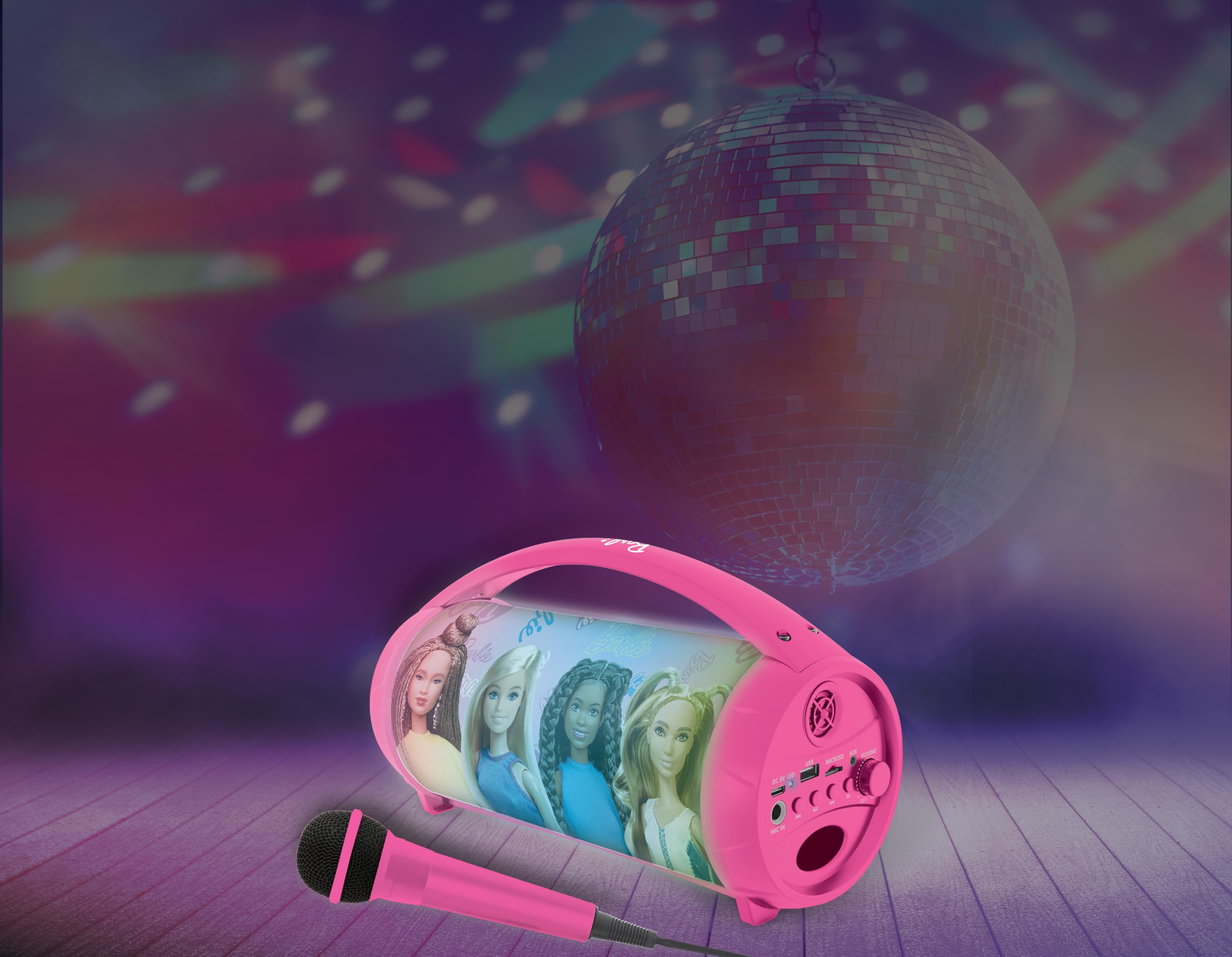 Lexibook Barbie BTP585BBZ cassa bluetooth karaoke rosa