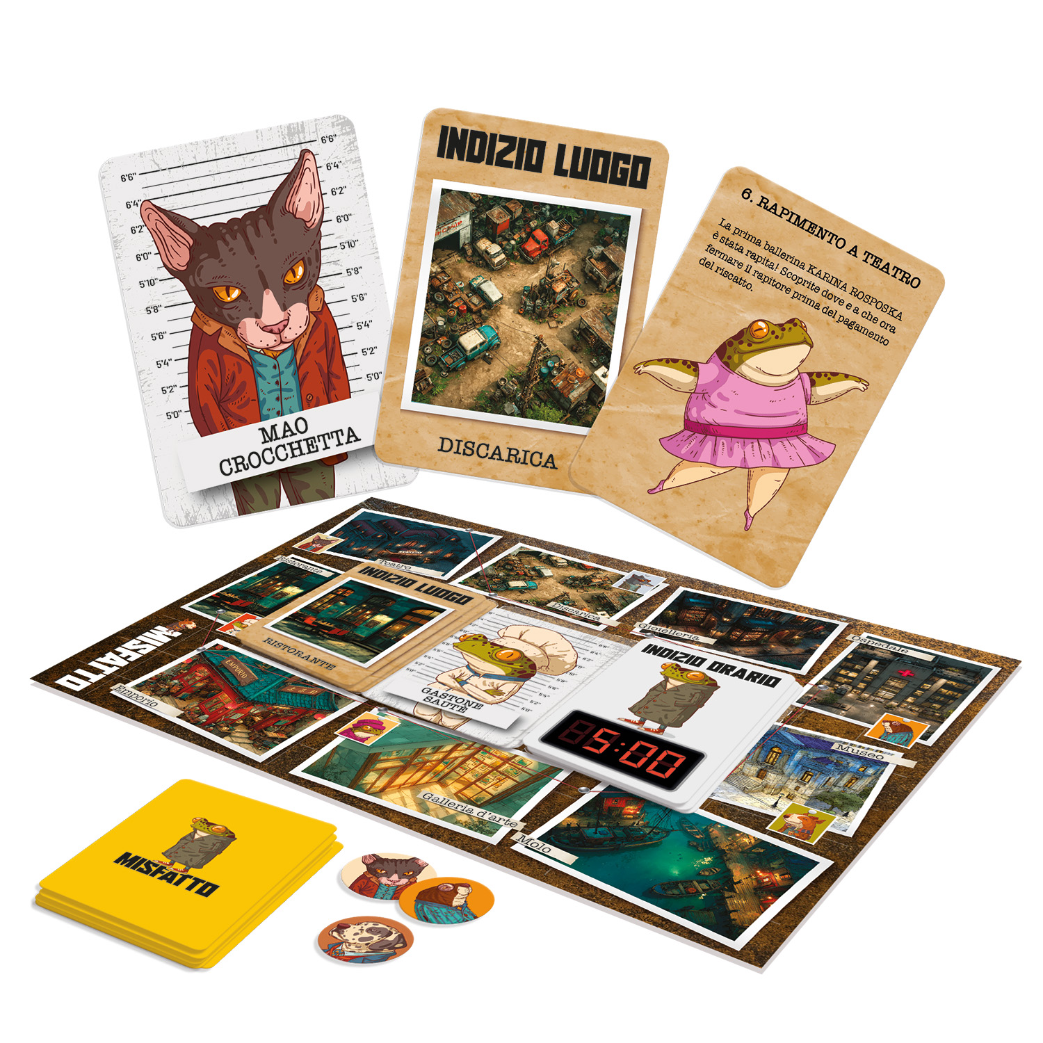 Lisciani Ludoteca Pocket Misfatto gioco carte investigativo