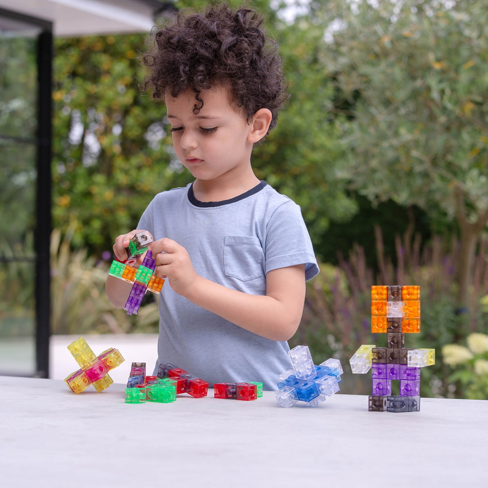 Tickit Translucent Colour Linking Cubes cubetti 100 pezzi