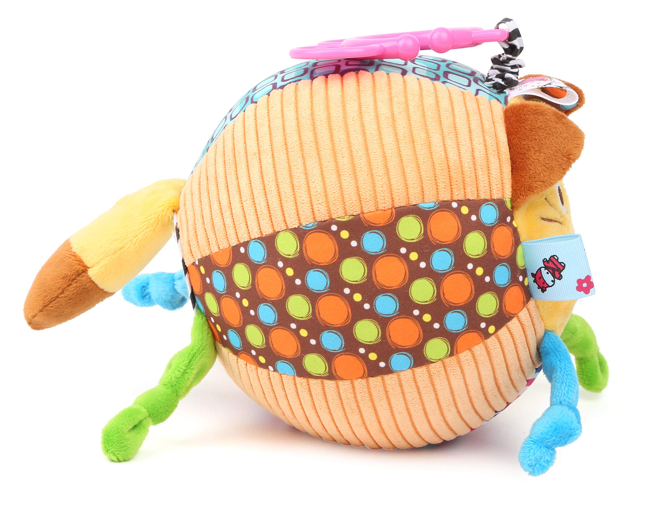 smallfoot 1424 palla peluche gatto sonaglio neonato