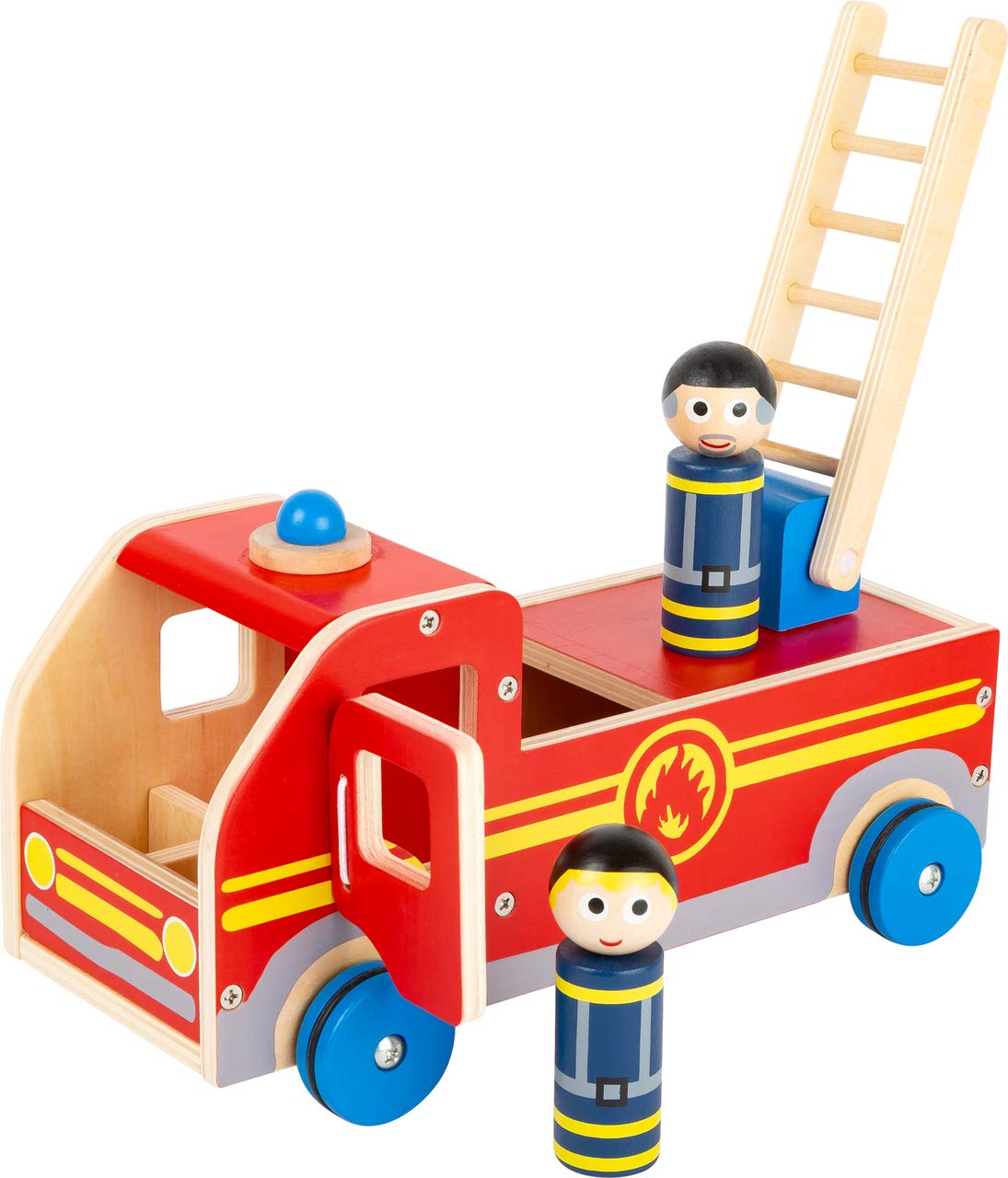 smallfoot 11456 camion pompieri legno grande 3 anni