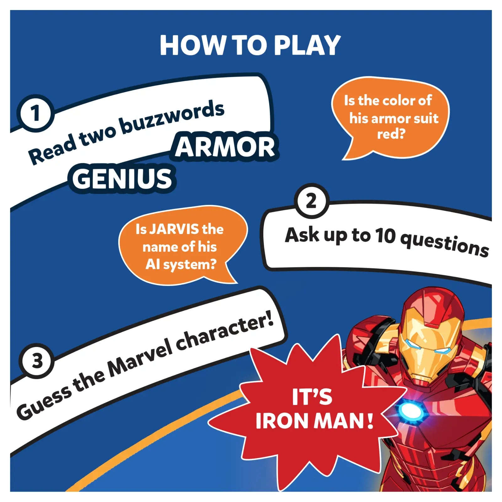 Skillmatics Guess in 10 Marvel gioco carte 8 anni