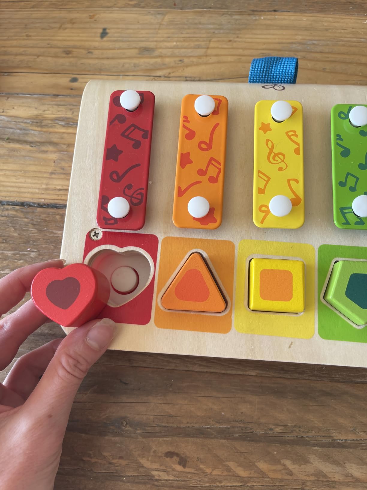 Hape Xilofono Forme Geometriche giocattolo musicale 12m+