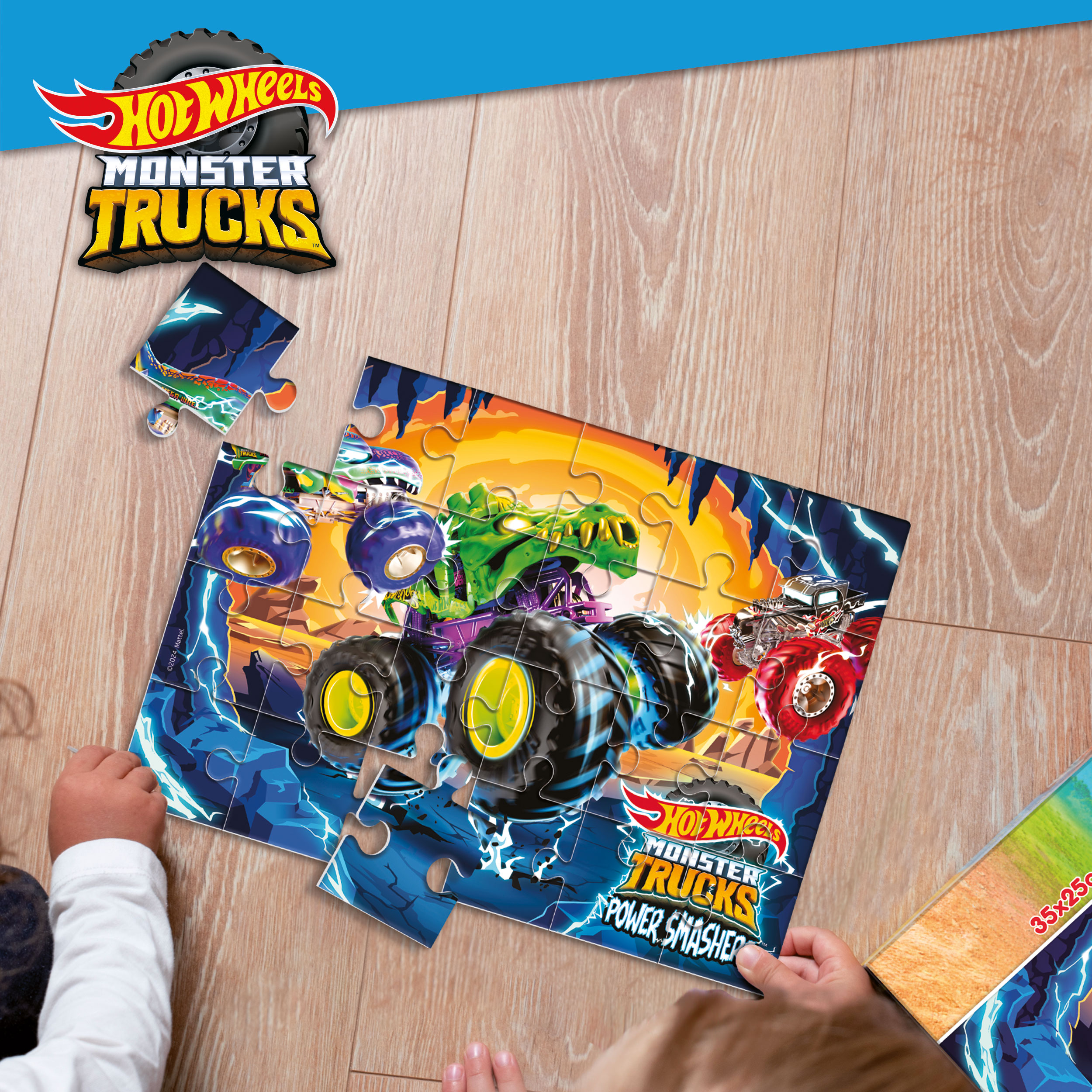 Lisciani Puzzle M-Plus Hot Wheels puzzle 24 pezzi
