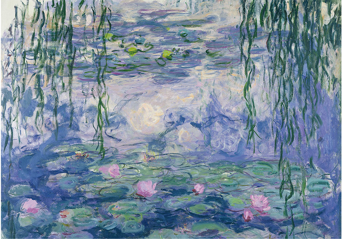 Lisciani Art Monet Water Lilies puzzle gift set con cartoline